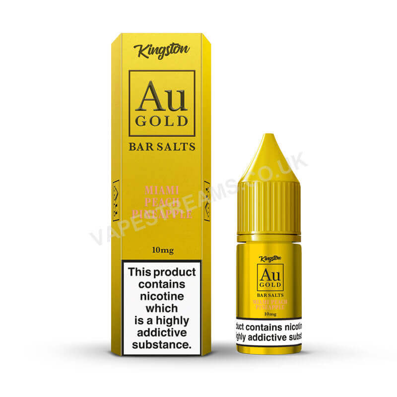 Kingston Au Gold Miami Peach Pineapple Nic Salt E-Liquid