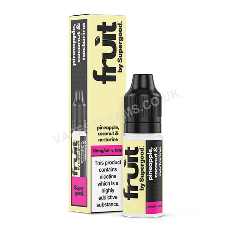 Pineapple Coconut &amp; Nectarine Nic Salt E-Liquid by Supergood Fruit