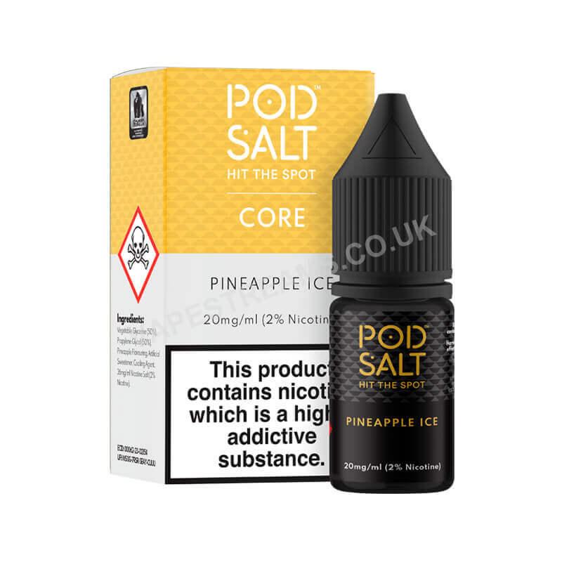 Pineapple Ice Nicotine Salt E-Liquid By Pod Salt Core Range