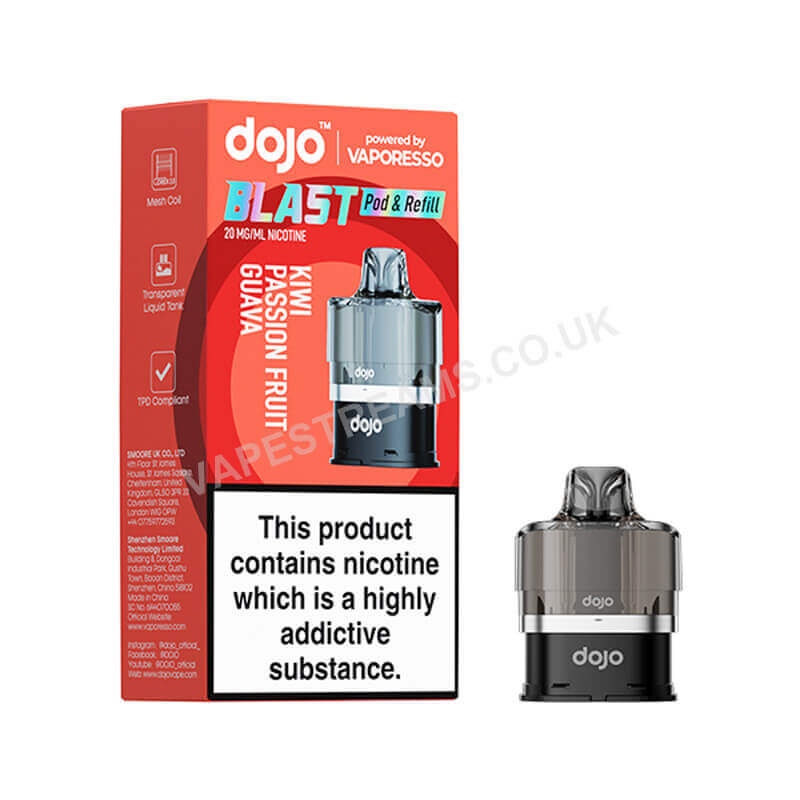 Vaporesso Dojo Blast 6000 Kiwi Passion Fruit Guava Prefilled Pods
